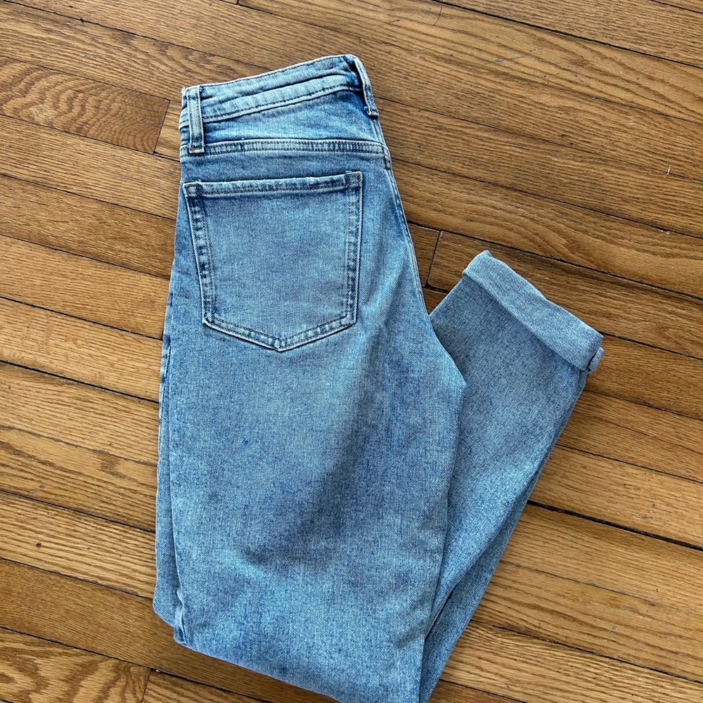 Old navy high rise straight leg denim jeans